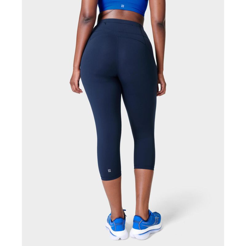 Sweaty Betty Power Cropped Workout Leggings Navy Blue image number 1